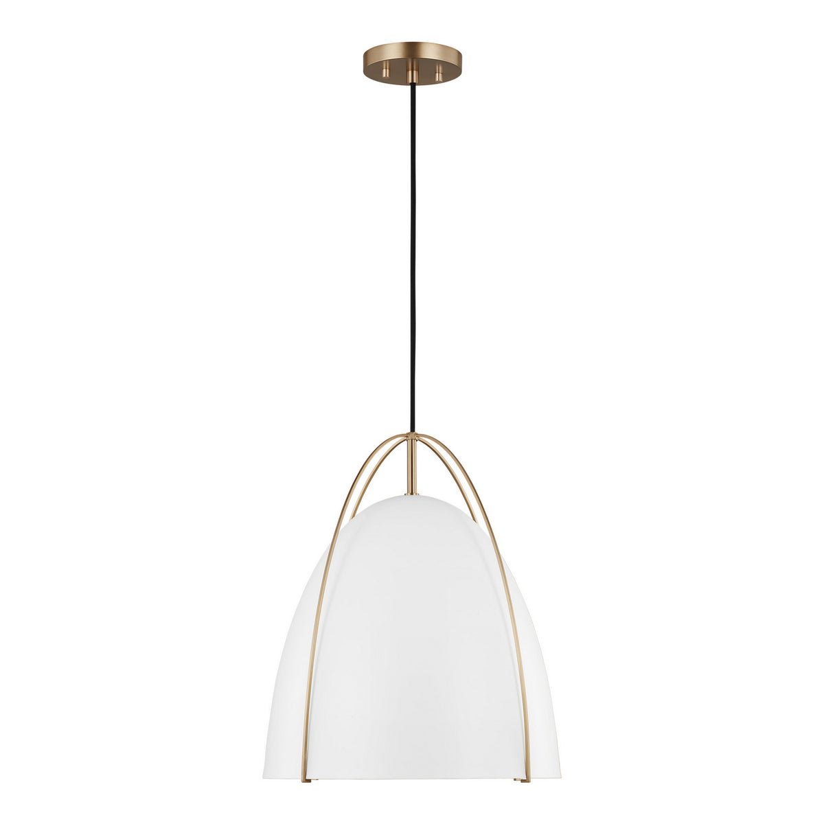 Norman Large Pendant — Matte White, 9 W