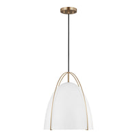 Norman Large Pendant — Matte White, 9 W
