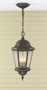 Three Light Outdoor Pendant — 21.00"