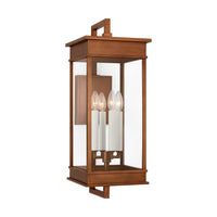 Four Light Outdoor Wall Sconce — 25.63"