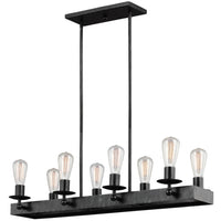 Ravenwood Manor Eight Light Linear Chandelier
