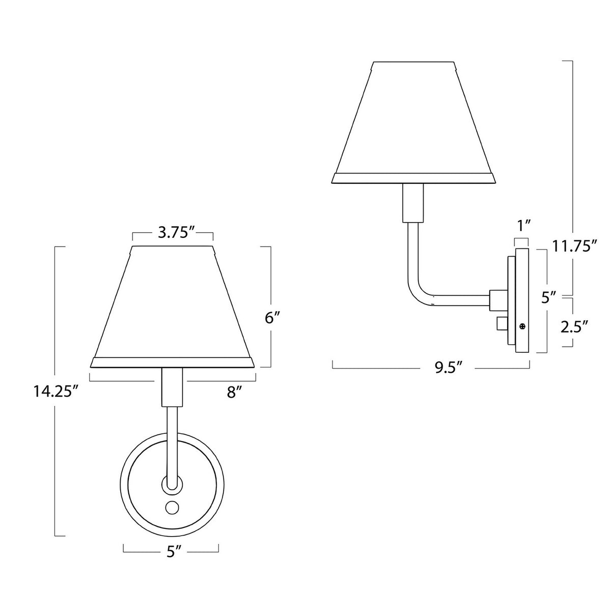 Polly One Light Wall Sconce