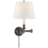 Candle Stick One Light Swing Arm Wall Lamp