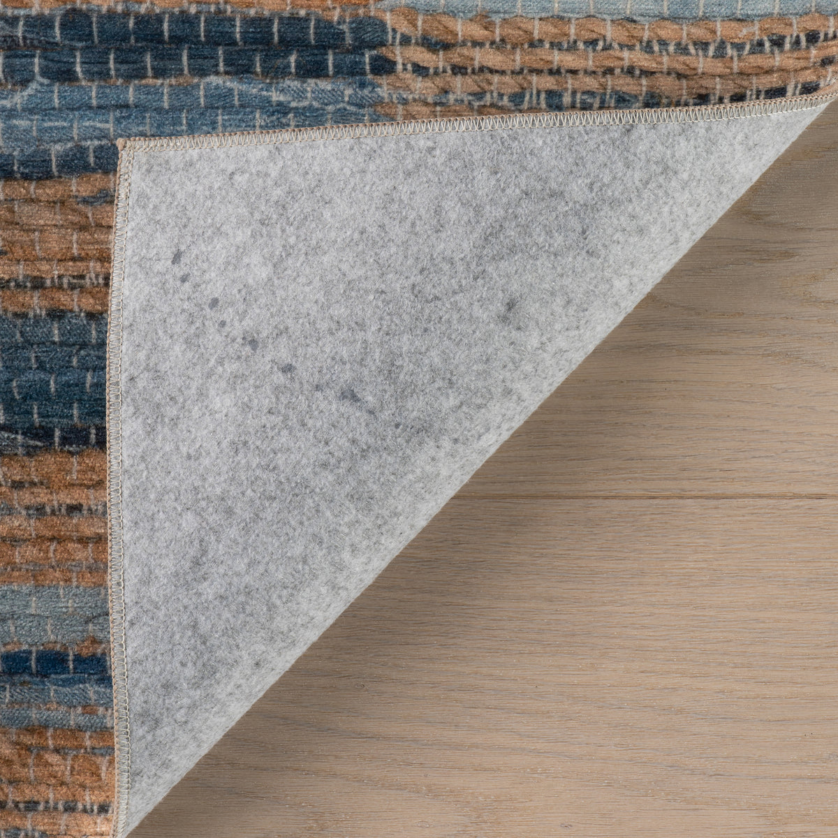 Lynix Coastal Striped Machine Washable Rug