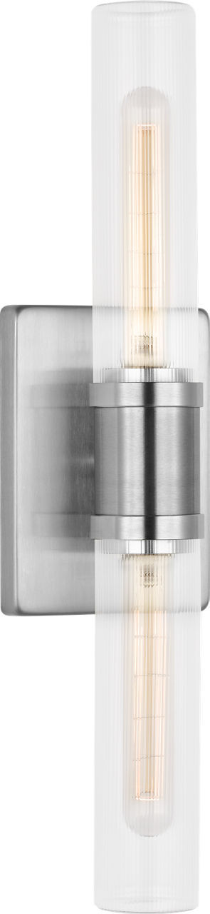 Keaton 20" Vanity Sconce — Clear Fluted