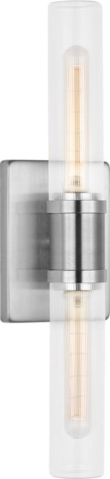Keaton 20" Vanity Sconce — Clear Fluted