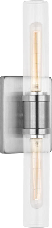 Keaton 20" Vanity Sconce — Clear Fluted