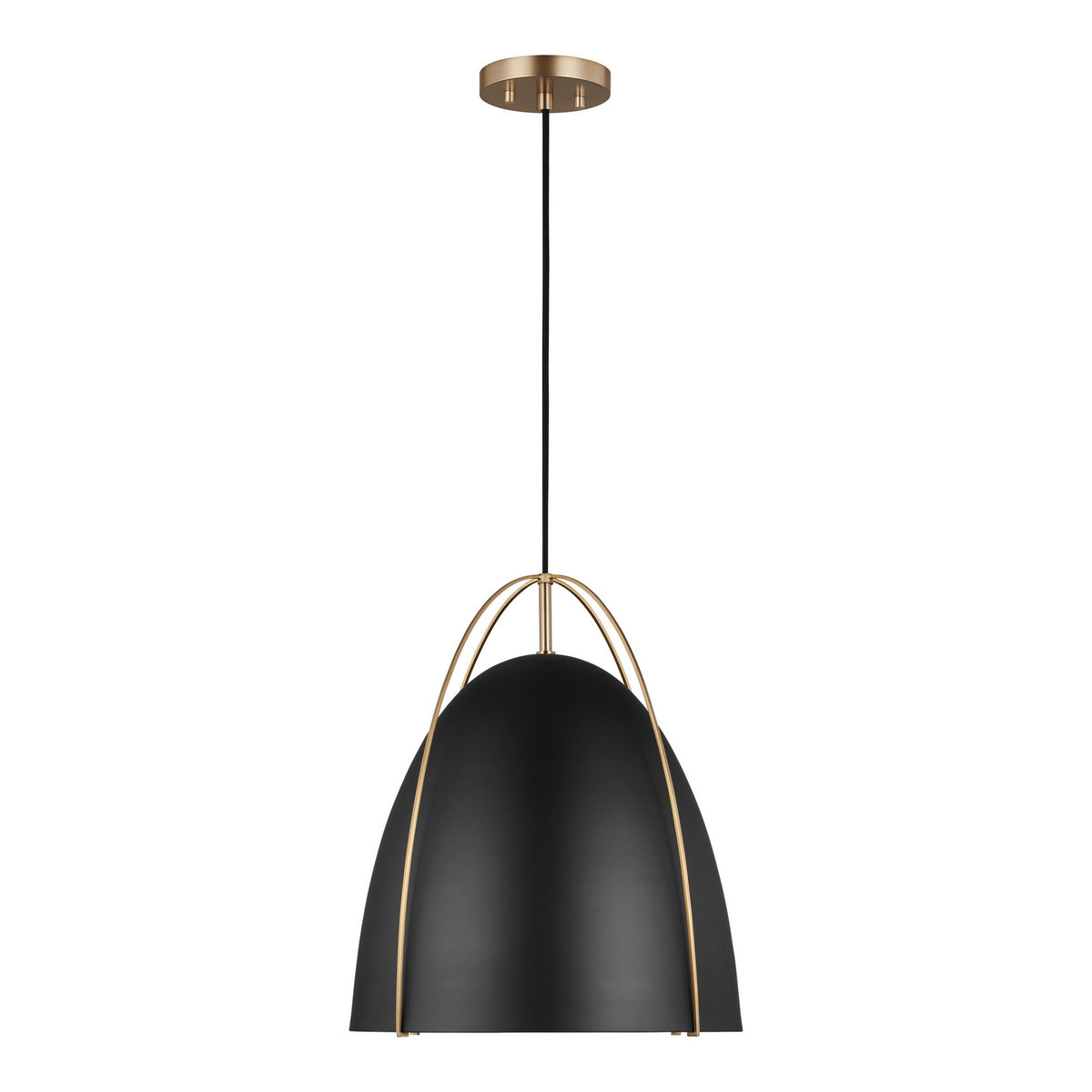 Norman Large Pendant — Midnight Black, 9 W