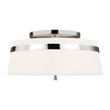 Three Light Semi-Flush Mount — 9.50"