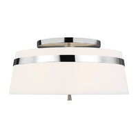 Three Light Semi-Flush Mount — 9.50"