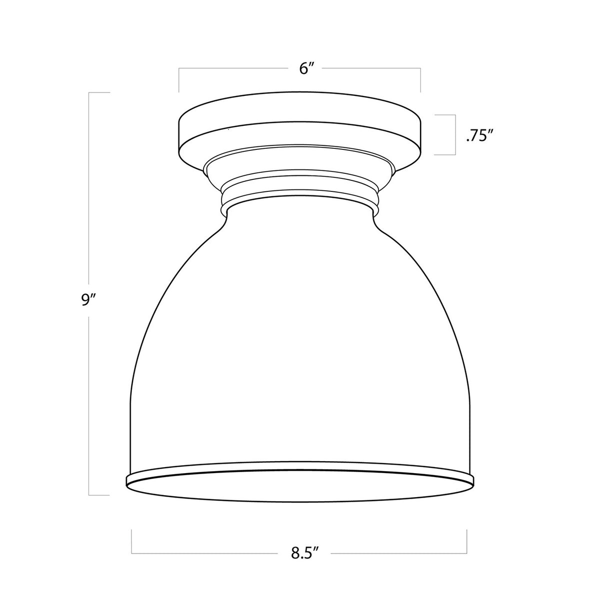 Pantry One Light Flush Mount