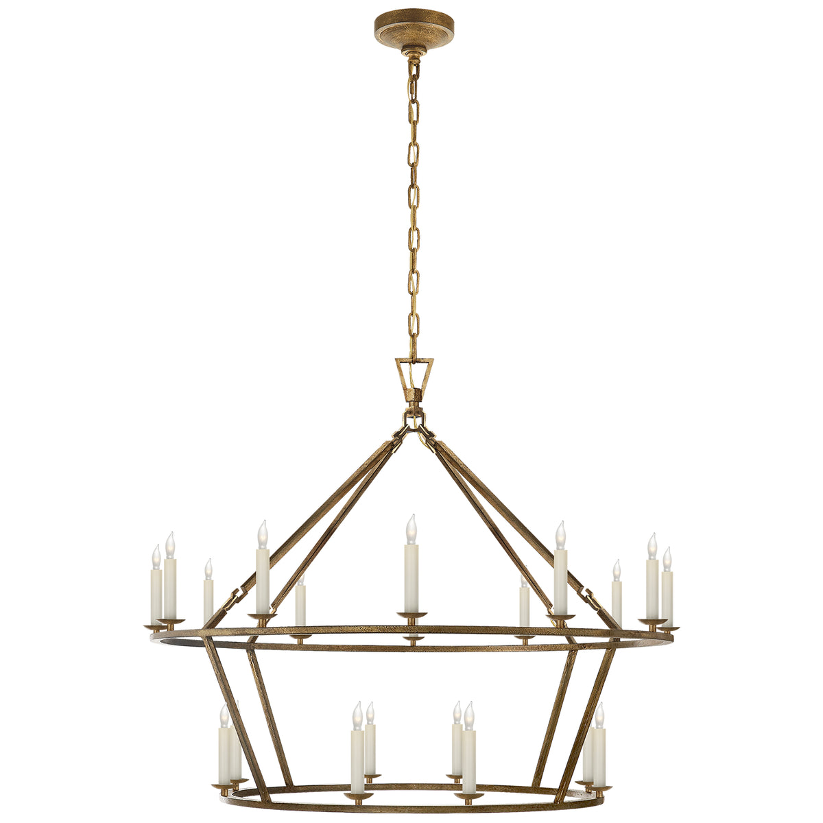 Darlana Large Two-Tiered Ring Chandelier