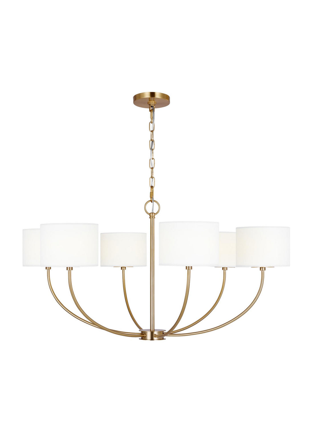 Six Light Chandelier — 17.13"