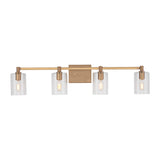 LED Bath Wall Sconce — W: 35.00" × H: 7.75" × D: 6.38"