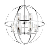 Alturas Nine Light Chandelier — Clear Seeded