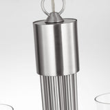 Miles Nine Light Chandelier — Clear