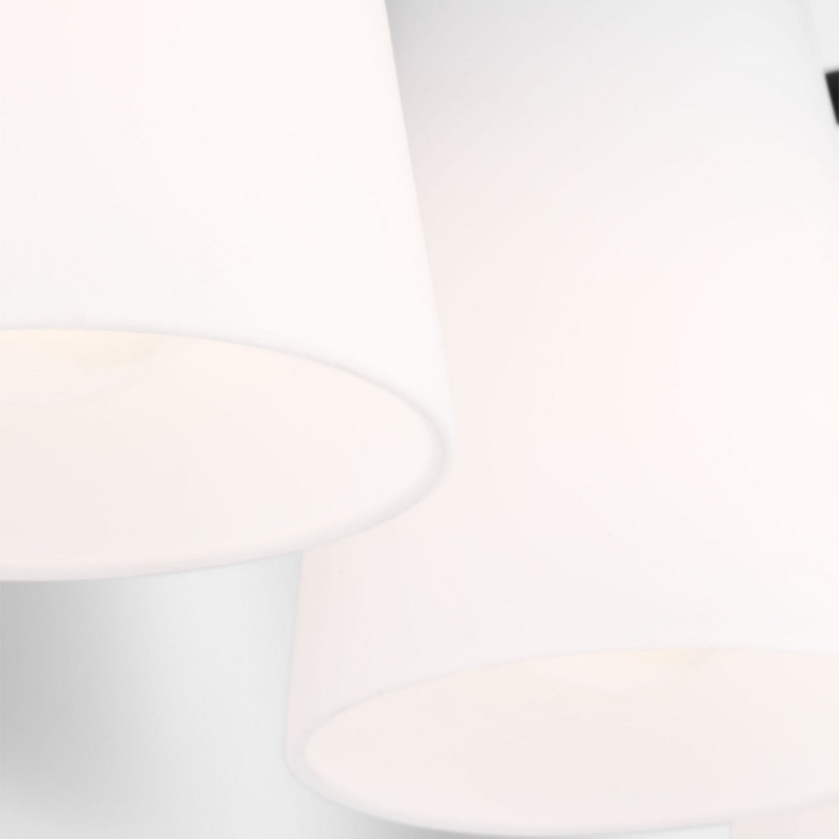 Miles Three Light Bath — Etched white glass