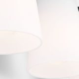 Miles Three Light Bath — Etched white glass