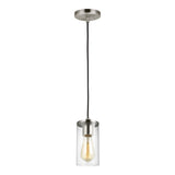 One Light Mini-Pendant — Clear, 60 W