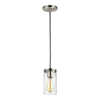 One Light Mini-Pendant — Clear, 60 W