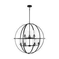 Alturas Nine Light Chandelier — Clear Seeded