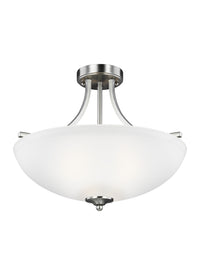 Geary Three Light Semi Flush Mount