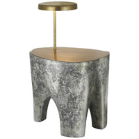 Lega 36" Sculpted Side Table Reading Floor Lamp
