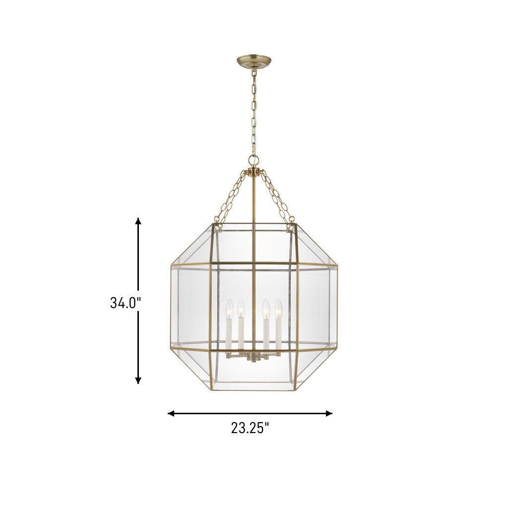 Morrison Large Lantern — Clear, 60 W