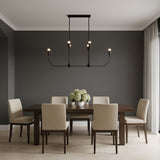 Maya Six Light Linear Chandelier