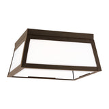 Two Light Outdoor Flush Mount — 60 W