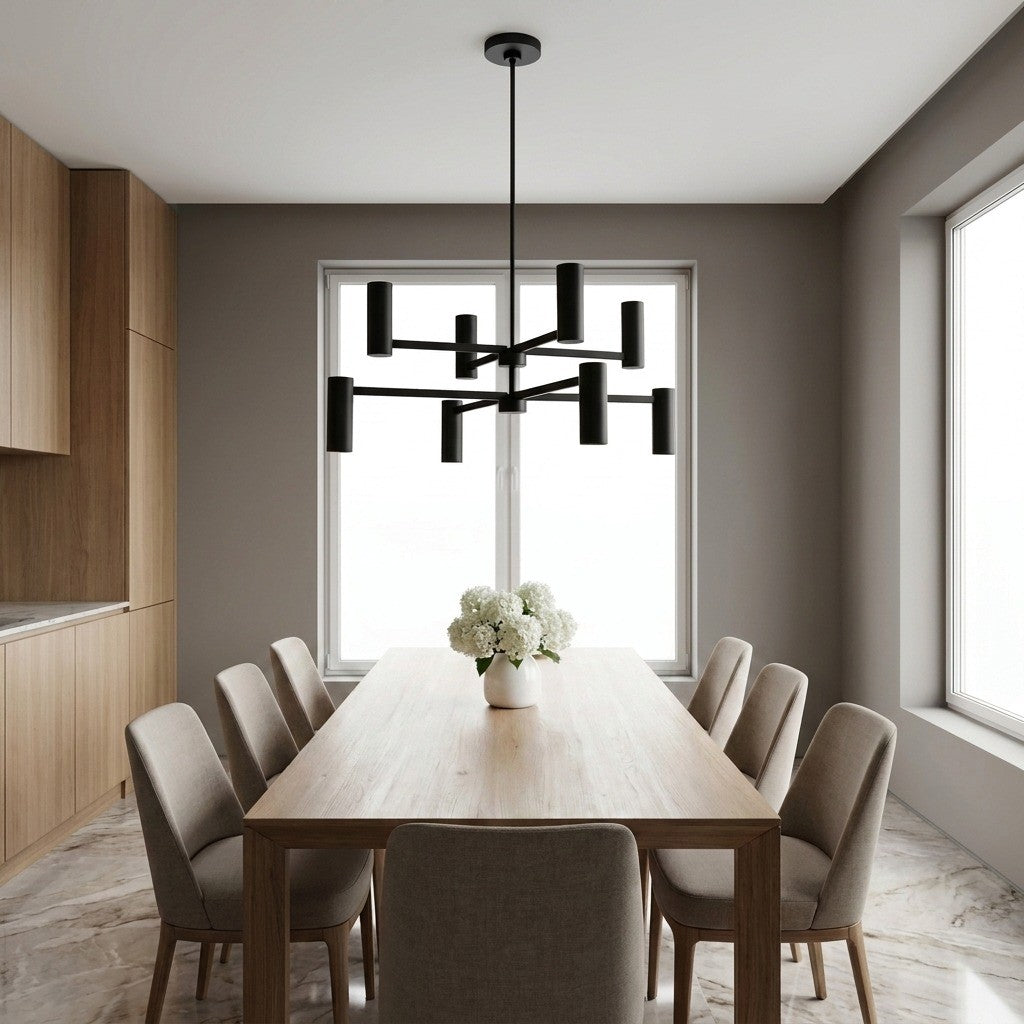 Zentro Eight Light Chandelier