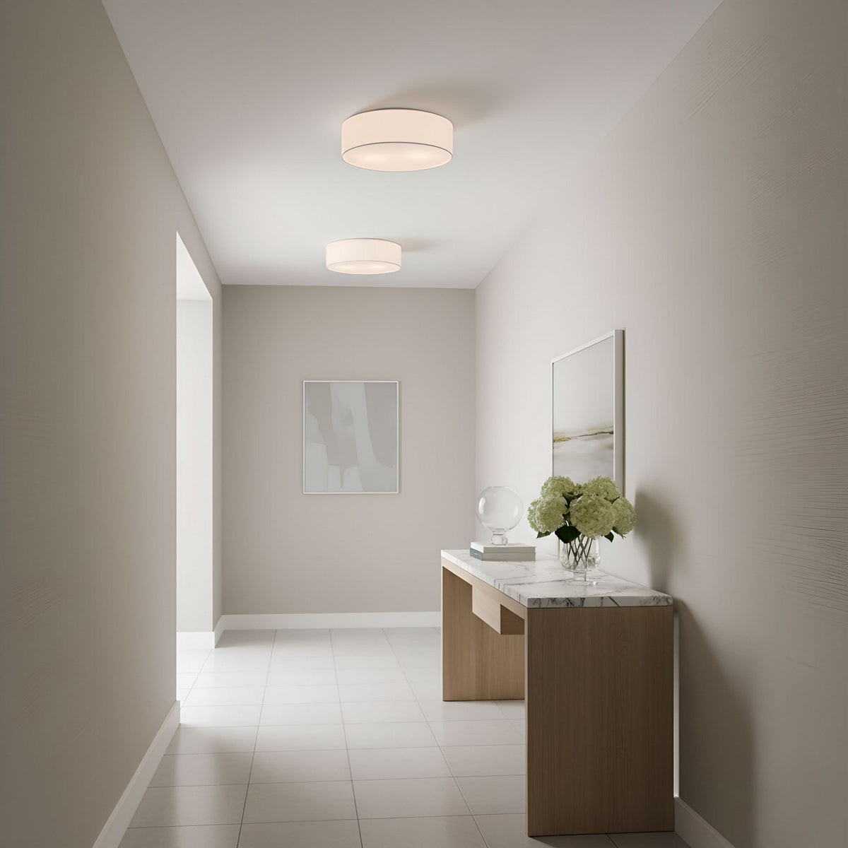 Larson Two Light Flush Mount