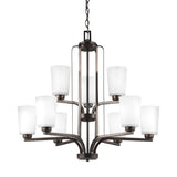 Franport Nine Light Chandelier