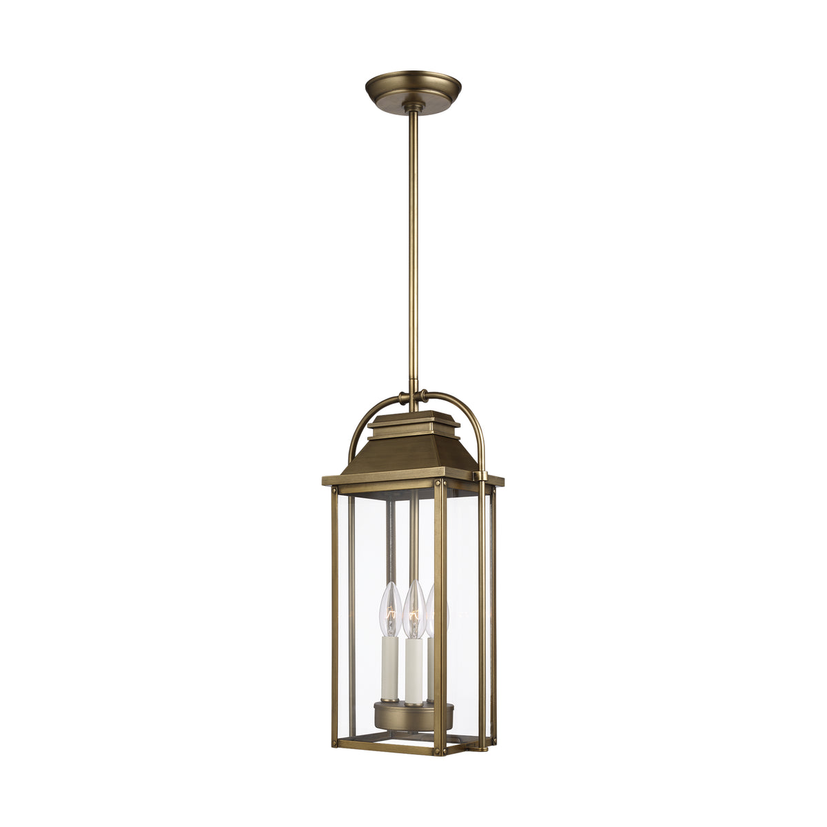 Three Light Outdoor Pendant — 18.75"