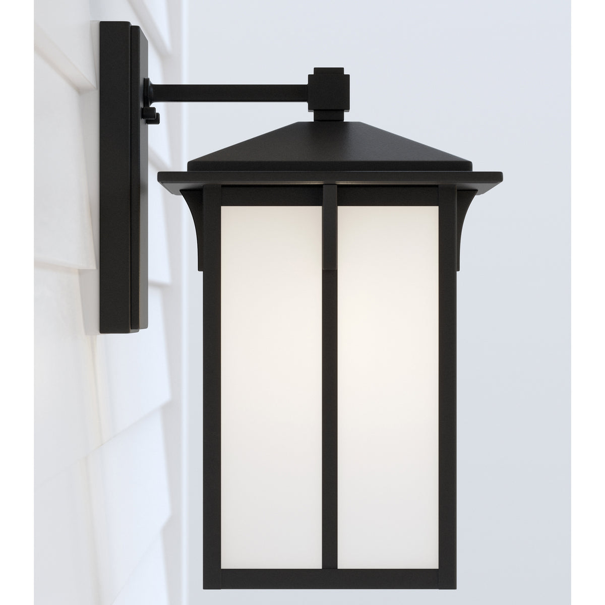 Tomek 14" Lantern — Etched / White Inside