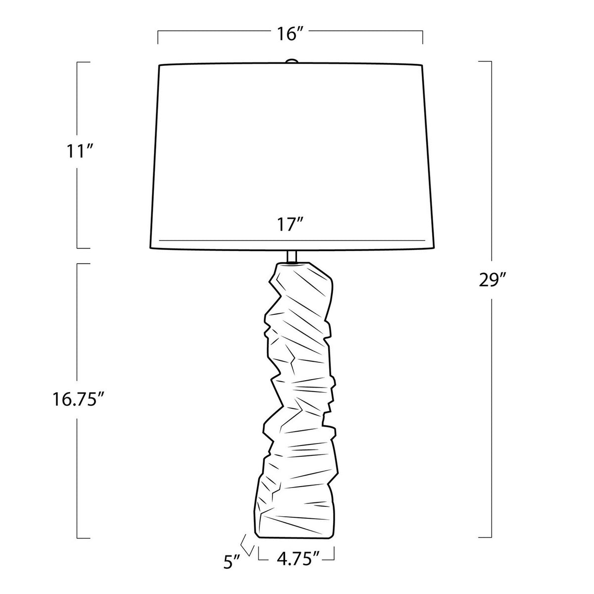 Gallerie One Light Table Lamp