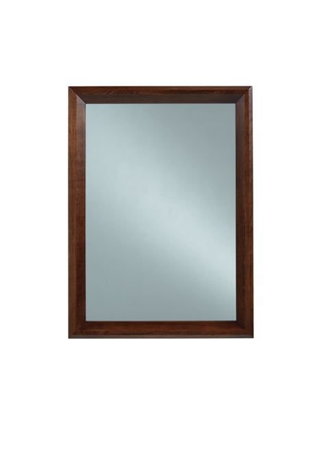 West Bros Camber Landscape Mirror in 88 Umber, on white
