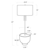 Theo Two Light Floor Lamp