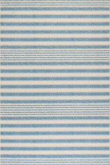Vion Coastal Striped Machine Washable Rug