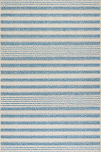 Vion Coastal Striped Machine Washable Rug