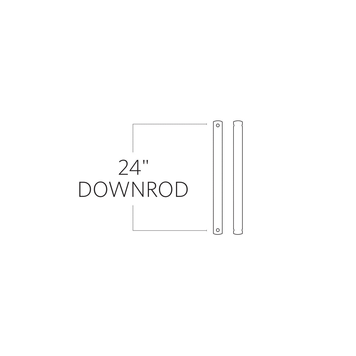 Universal Downrod — 24"