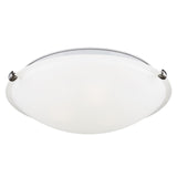 Two Light Flush Mount — W: 12.25" × H: 4.00"