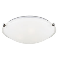 Two Light Flush Mount — W: 12.25" × H: 4.00"