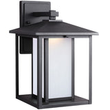 Hunnington 14" Lantern — Etched Seeded