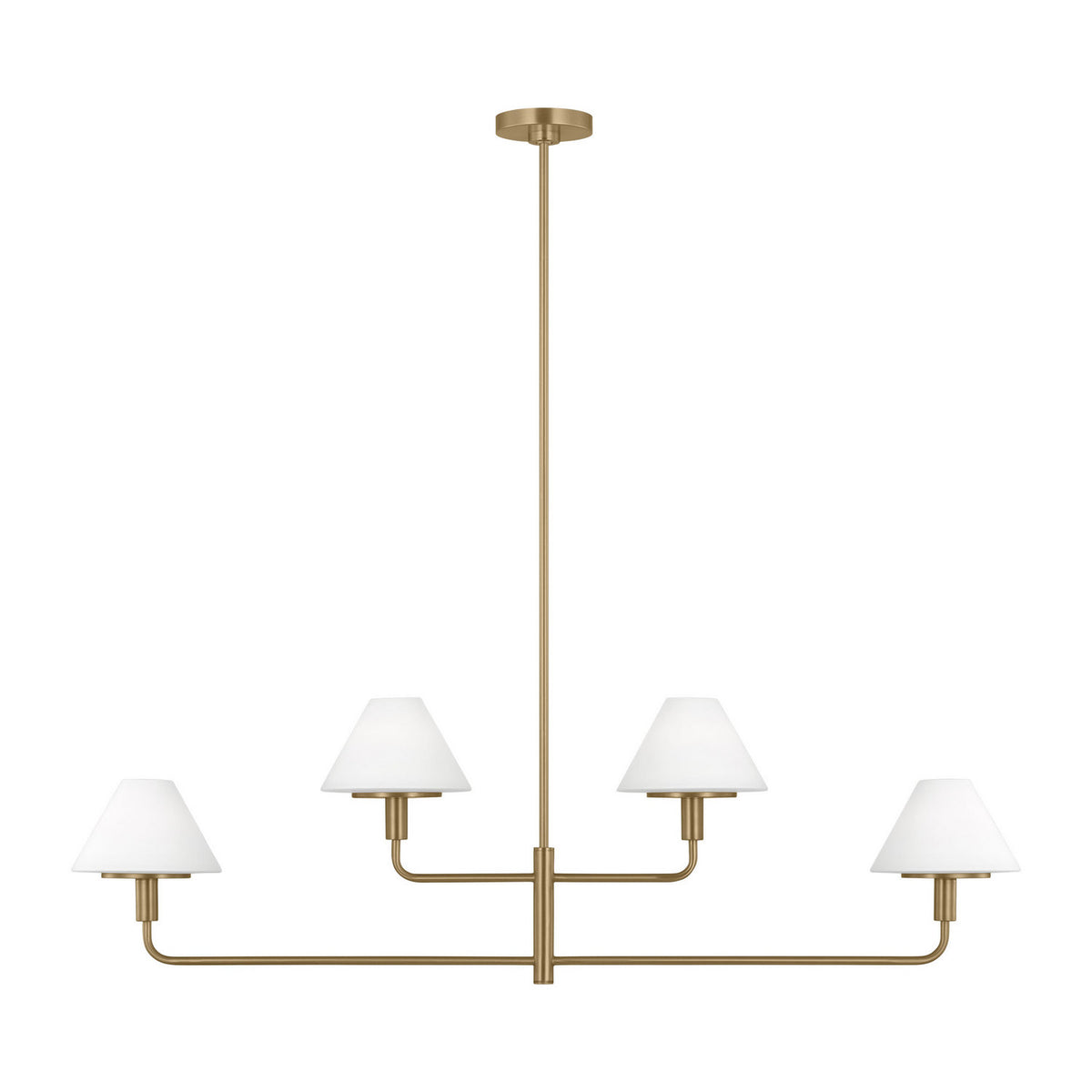Mendota Four Light Linear Chandelier