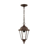 Bakersville Flat 14.5" Hanging Lantern — Clear Beveled