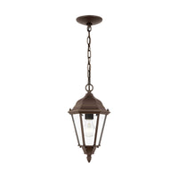 Bakersville Flat 14.5" Hanging Lantern — Clear Beveled