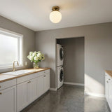Leo Hanging Globe Flush Mount