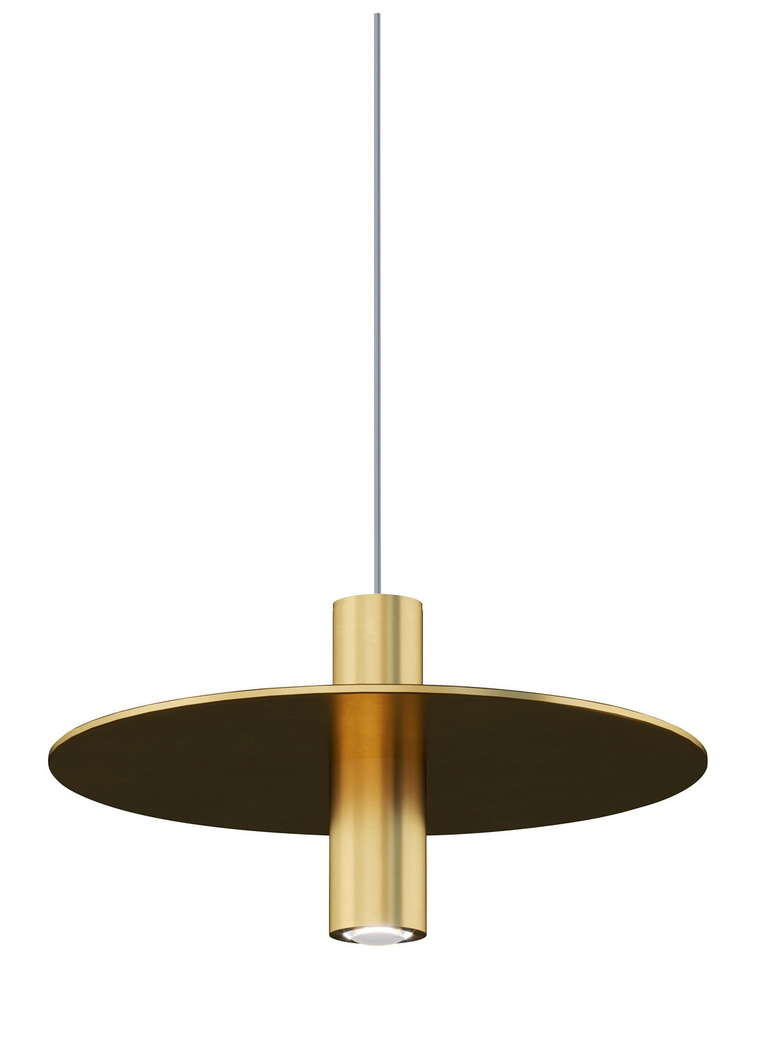 Mini Ponte Pendant — Natural Brass, Glass Down