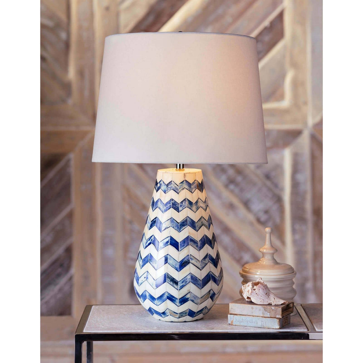 Cassia Chevron One Light Table Lamp